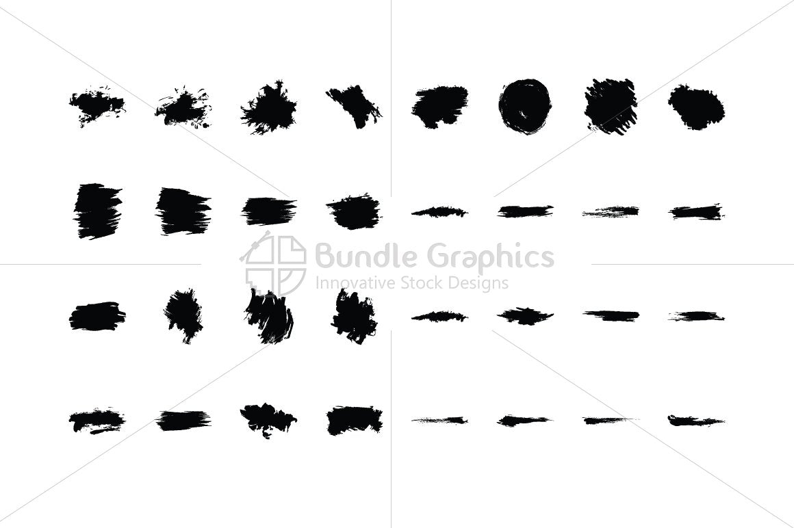 Splatters Vector Graphic Elements Set