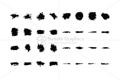 Splatters Vector Graphic Elements Set