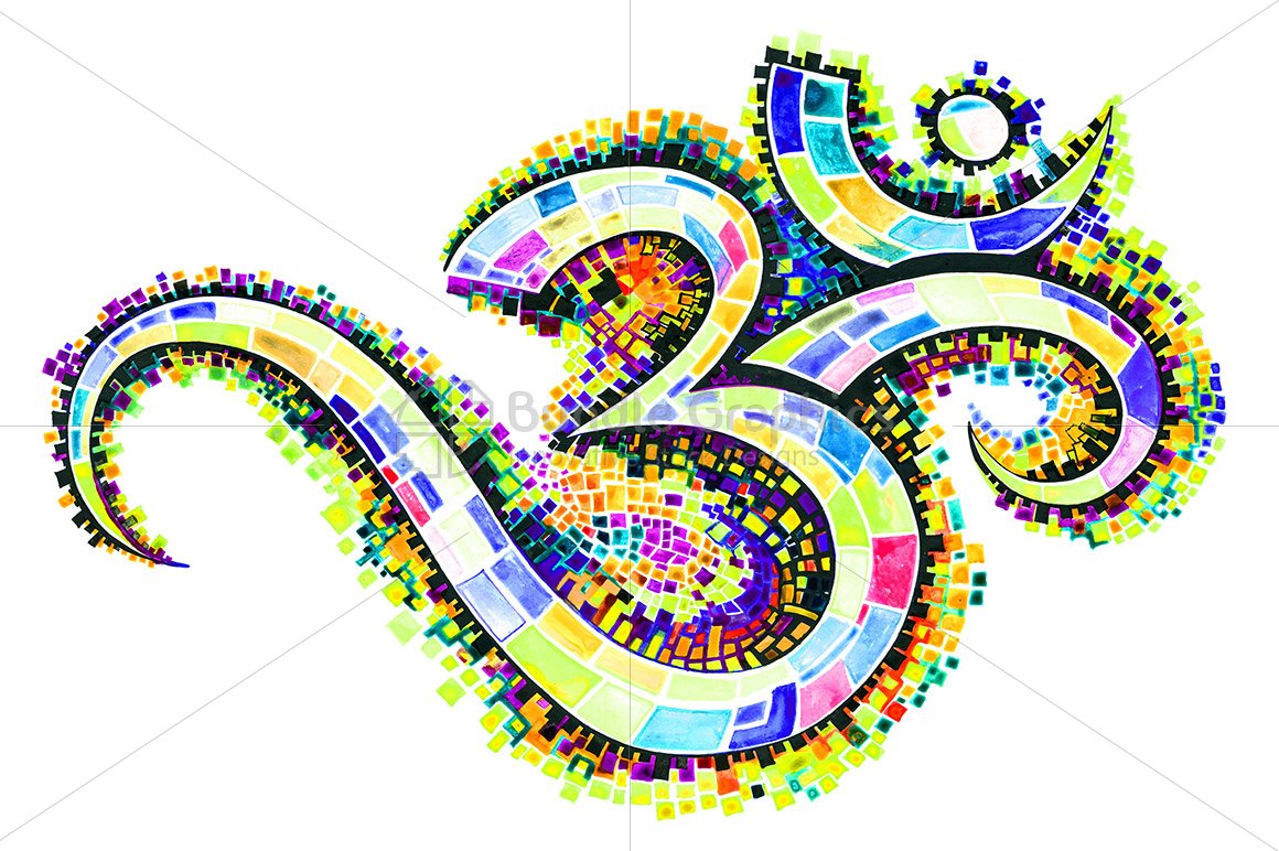 Artistic ink drawing graphics