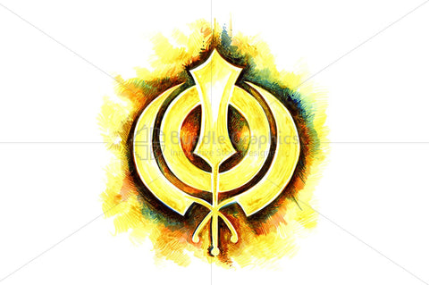 Khanda Sahib - Ink Graphic