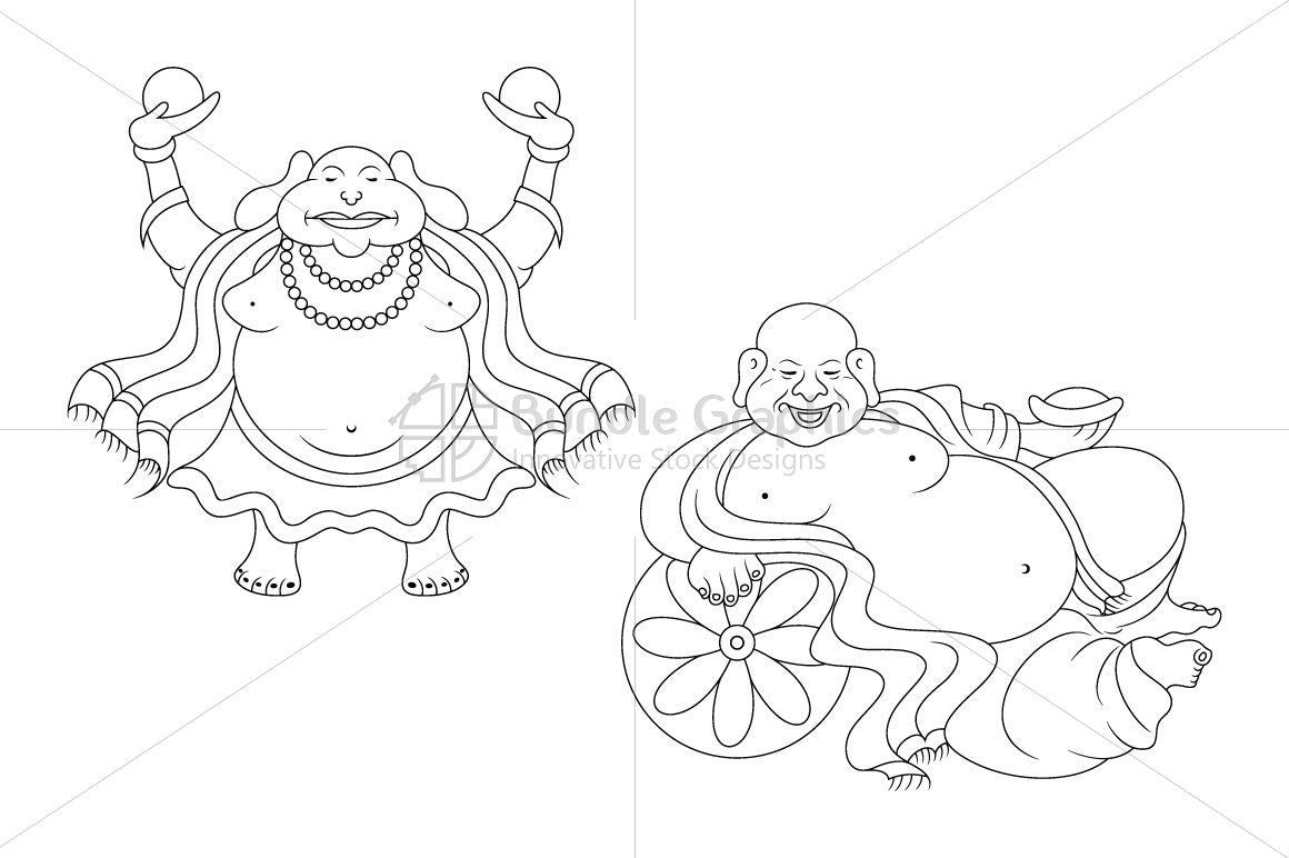 Budai - The Laughing Buddha Characters
