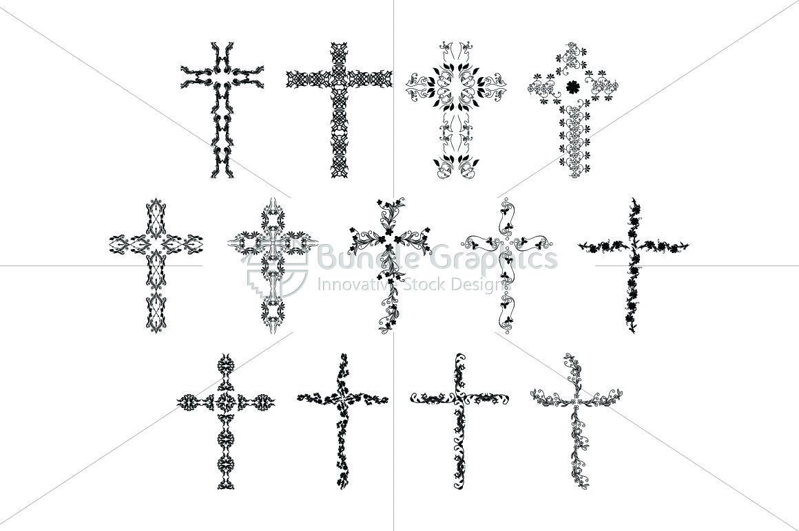 True Cross - Floral Design Elements