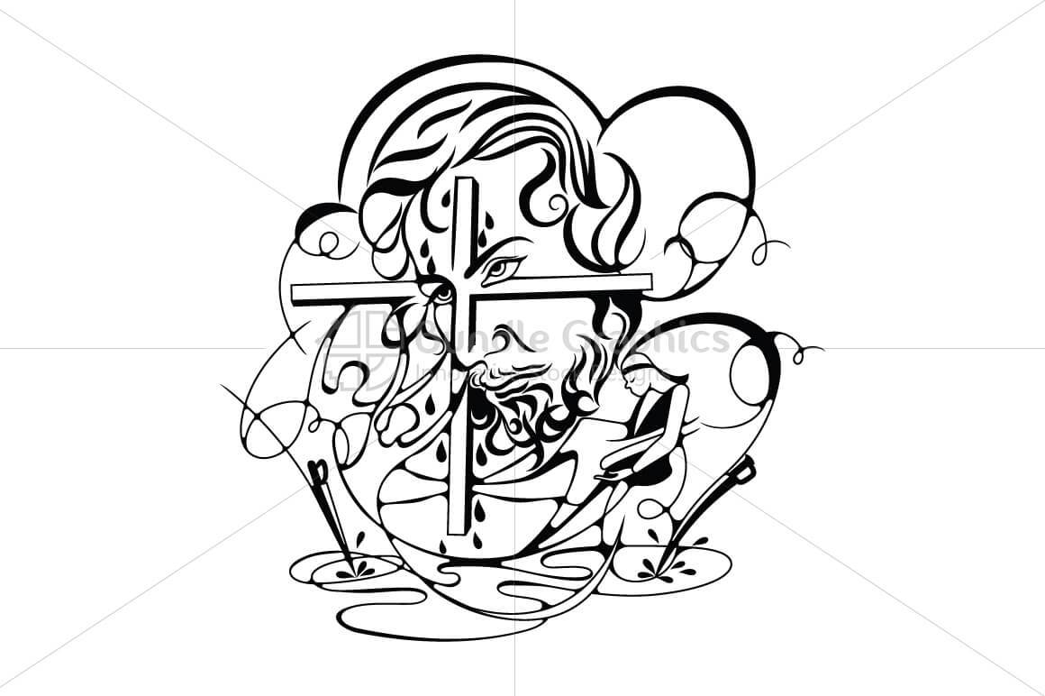Jesus Christ - Abstract Illustration