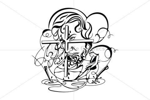 Jesus Christ - Abstract Illustration