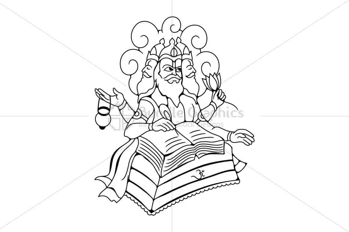 Lord Brahma - Illustration