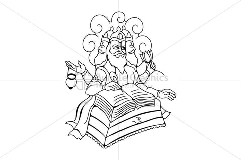 Lord Brahma - Illustration
