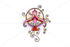 Ornamental Colorful Peace Bird