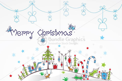 Royalty Free Christmas Celebration Decorative illustrative Vector Design Elements Background