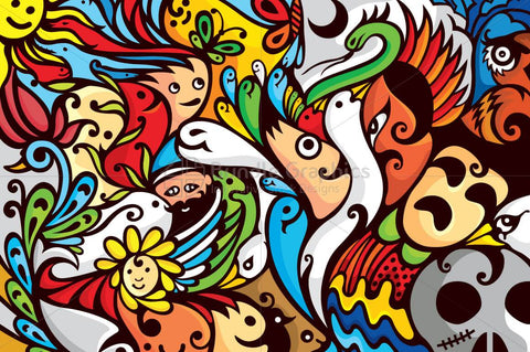 Royalty Free Vector Graphic Illustration - Spring of Life