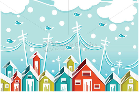 City Houses - Illustrative Background