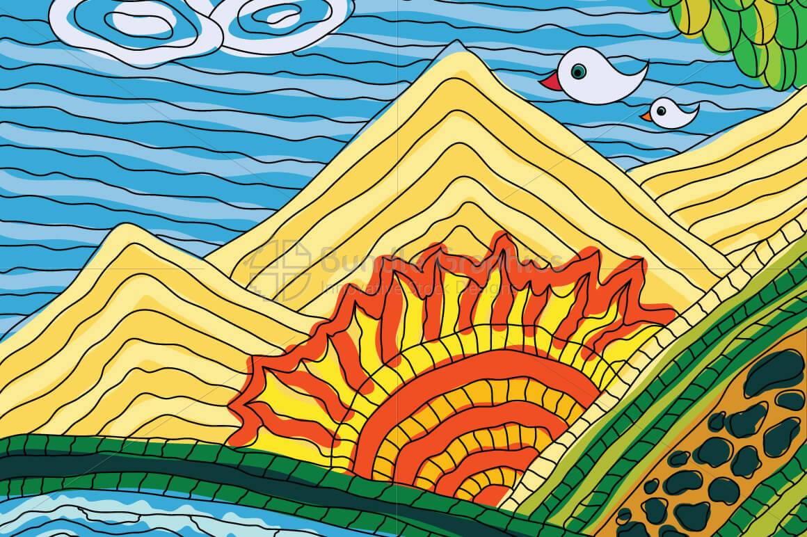 Sun Rise - Illustrative Background