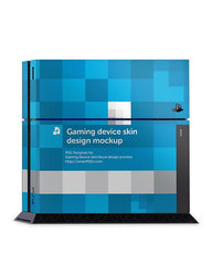 Sony PS4 Console Skin Design Template Combo 3 Views
