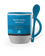 Spoon Handle Mug Design Mockup