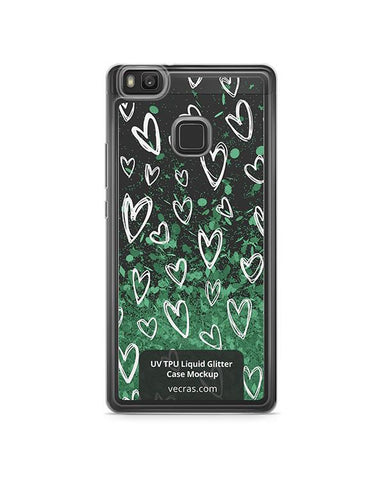 Huawei P9 Lite UV TPU Liquid Glitter Case Design Mockup
