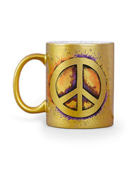 Golden Mug Design Mockup- 2 Views