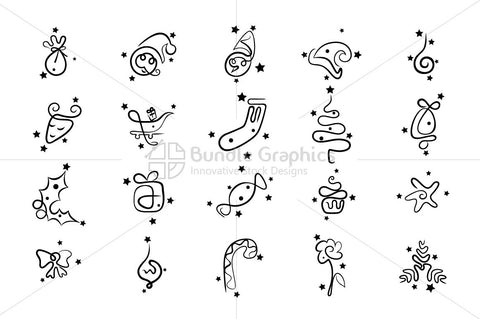 Royalty Free Vector Graphics Design Elements Pack for Christmas Celebrations