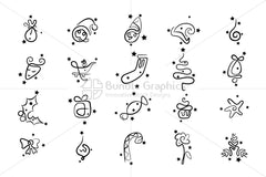 Royalty Free Vector Graphics Design Elements Pack for Christmas Celebrations