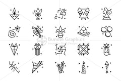 Royalty Free Vector Graphics Design Elements Pack for Diwali Celebrations