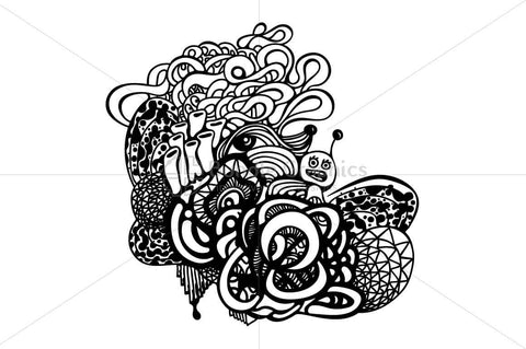 Snail Graffiti Vector Graphic Composition