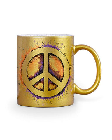 Golden Mug Design Mockup- 2 Views