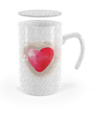 Seven Shape Handle Straight Milk Mug Mockup 