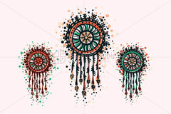 Dream Catcher - Freehand Organic Shapes Decorative Graphics