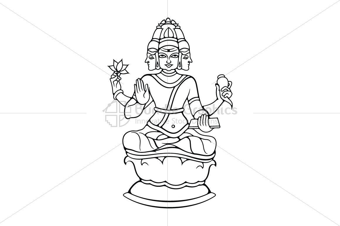 Lord Brahma - Illustration