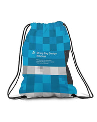 String Bag Sublimation Mockup - 4 Views